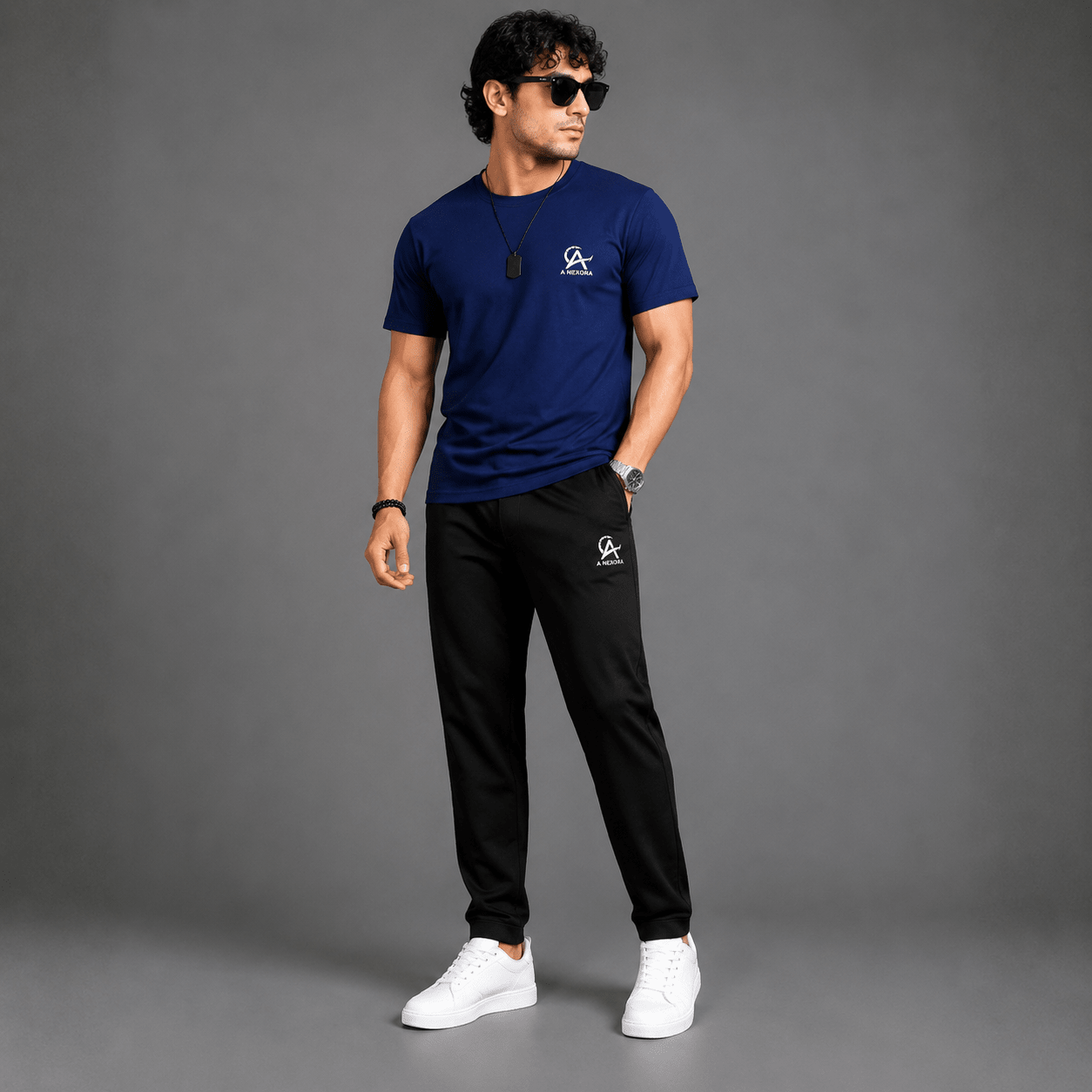 Nexora Men’s Premium Tracksuit – Slim Fit Breathable Activewear Set - A Nexora